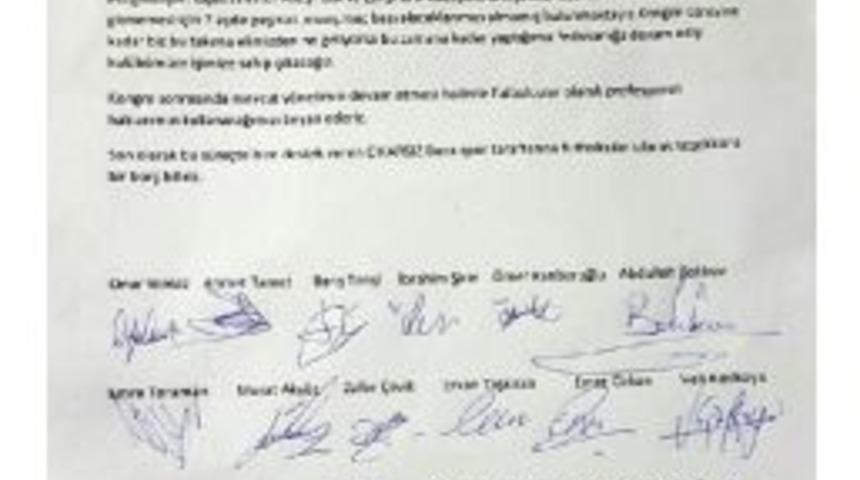 Bucasporlu Futbolculardan Ortak A&ccedil;ıklama