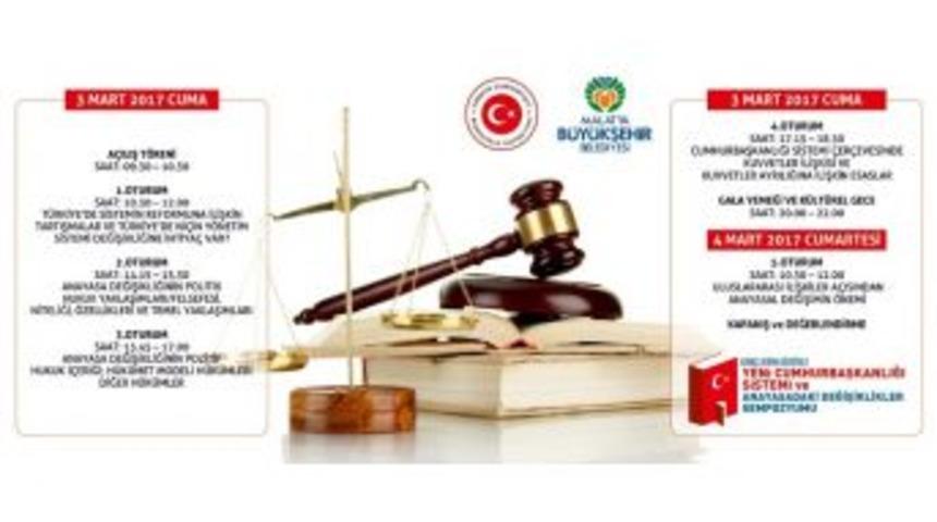 Cumhurbaşkanlığı Sistemi Ve Anayasa Değişikliği İle İlgili Sempozyum Yarın Başlıyor