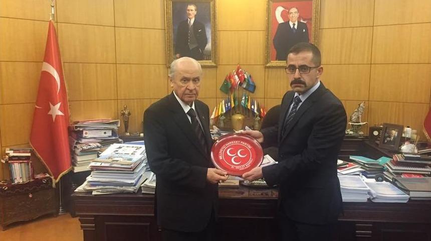 &Uuml;lk&uuml; Ocakları Mhp Genel Başkanı Bah&ccedil;eli&rsquo;yi Ziyaret Etti