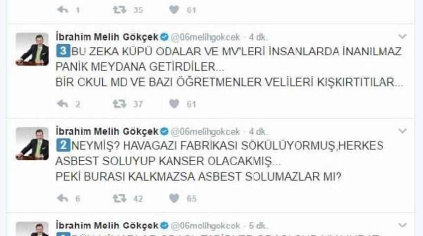 Başkan G&ouml;k&ccedil;ek'ten Asbestle Ilgili Mahkeme Kakarına Tepki