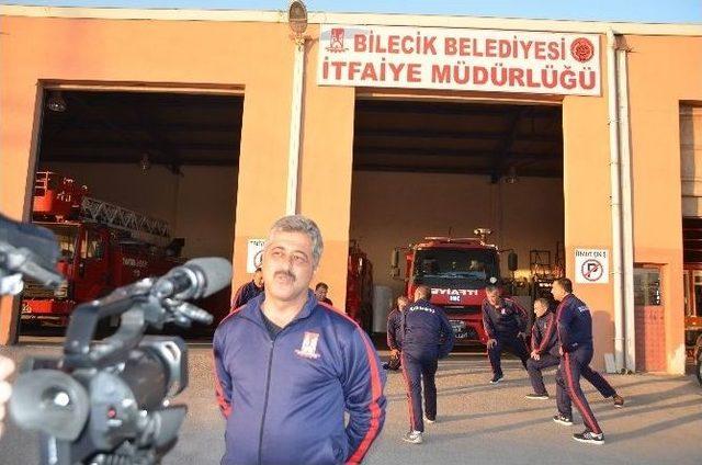 İtfaiye Erleri Yangınlara Her Gün Düzenli Spor Yaparak Hazırlanıyor