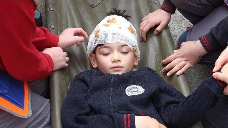 Rize’de İlköğretim Okulunda Yangın Tatbikatı Düzenlendi G5