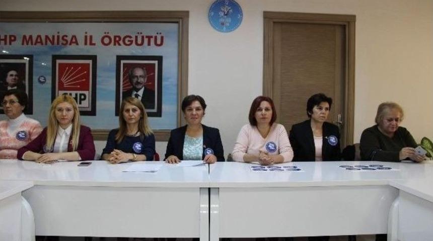 Chp&rsquo;li Kadınlardan &rsquo;kadına Şiddet&rsquo; A&ccedil;ıklaması