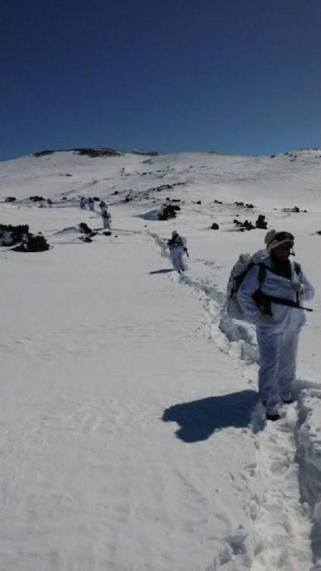 Pkk’Nın Yuvalandığı Tendürek’E Mehmetçik Havadan Indi