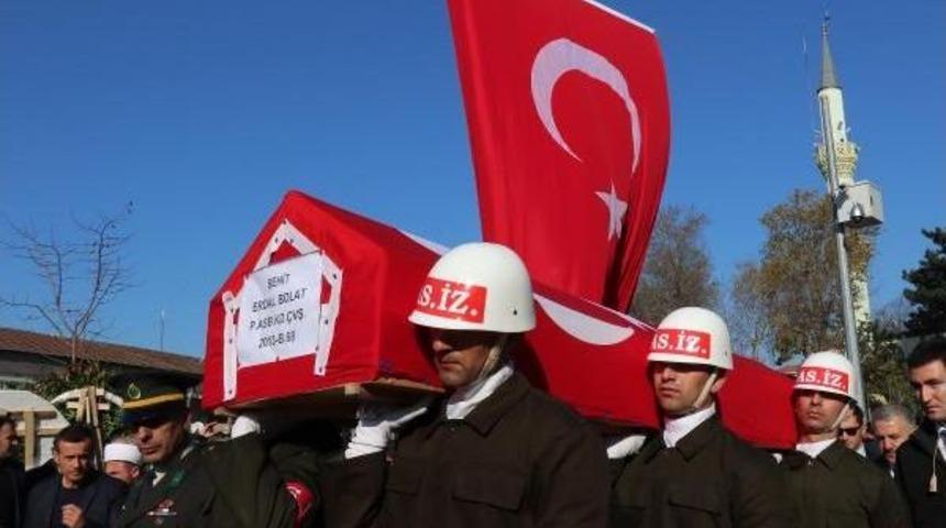 Fırat Kalkanı Şehidi Astsubay Son Yolculuğuna Uğurlandı