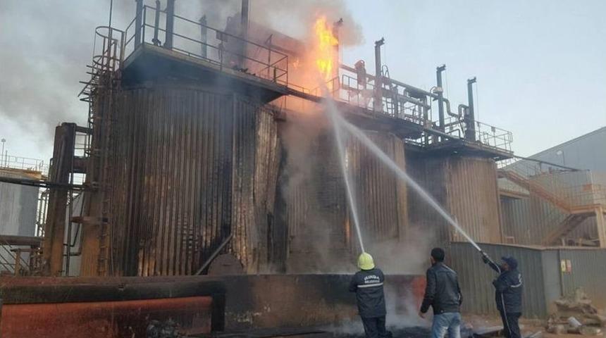 Altın Madeninin İşlendiği Fabrikada Yangın