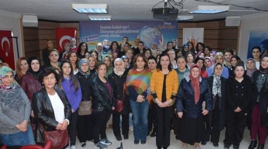 Ak Parti&rsquo;li Kadınlardan Kadına Şiddete Tepki