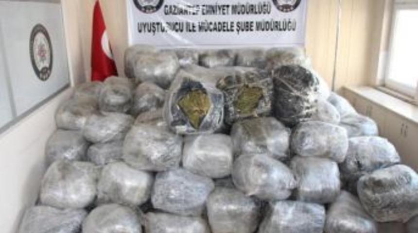 Gaziantep'te 1 Ton Esrar Ele Ge&ccedil;irildi