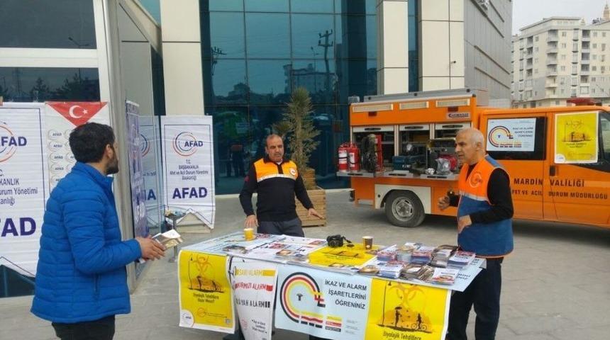 Afad Deprem Haftası Nedeniyle Stant A&ccedil;tı