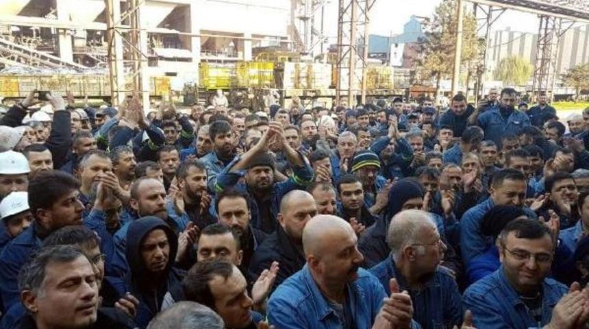 Erdemir'de Toplu Iş S&ouml;zleşmesi Eylemi