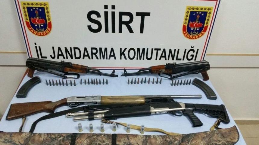 Siirt&rsquo;te Silah Ve M&uuml;himmat Ele Ge&ccedil;irildi