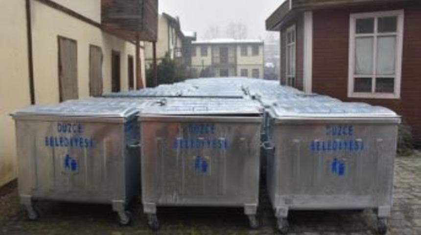 D&uuml;zce Belediyesine 400 &Ccedil;&ouml;p Konteyneri Alınacak