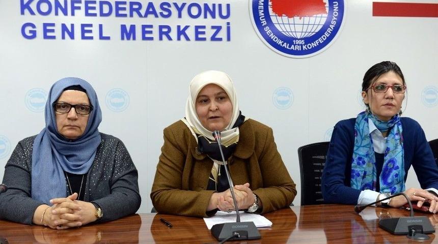 Memur-sen Kadınlar Komisyonu Başkanı &Ouml;&ccedil;al: "referandumda &lsquo;evet&rsquo; Diyoruz"
