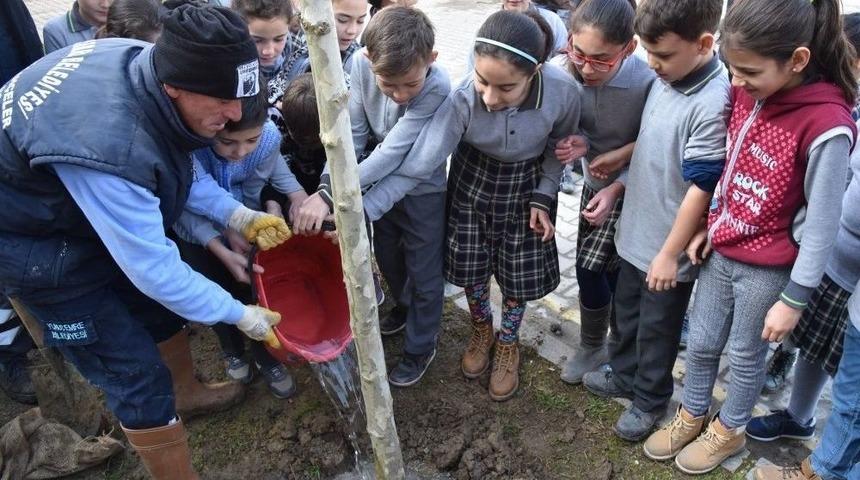Minik Bah&ccedil;ıvanlar Toprağı &Ccedil;ok Sevdi