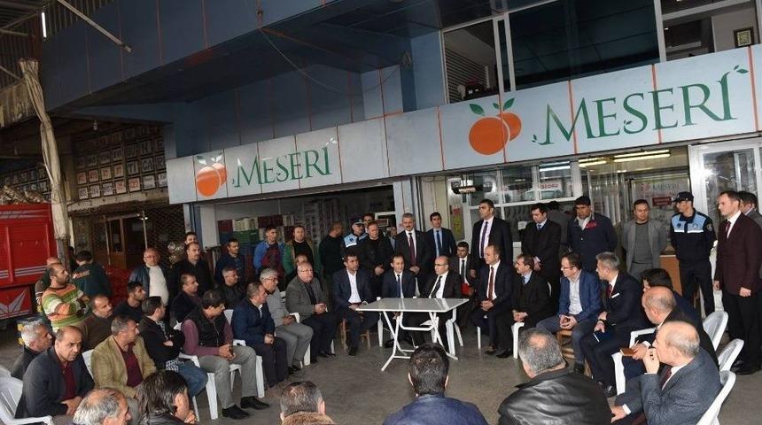 Vali Mahmut Demirtaş, Esnaf Ziyaretlerini S&uuml;rd&uuml;r&uuml;yor