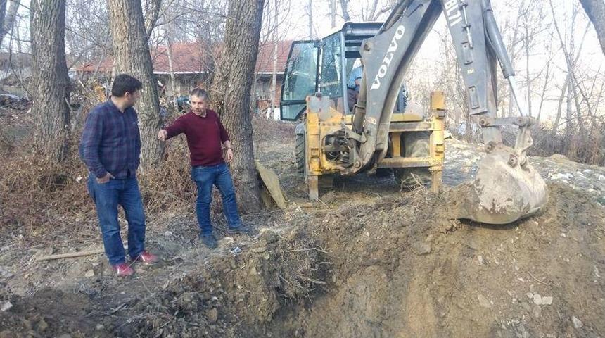 K&ouml;y Kanalizasyon Şebekesinde Bakım Ve Onarım &Ccedil;alışması