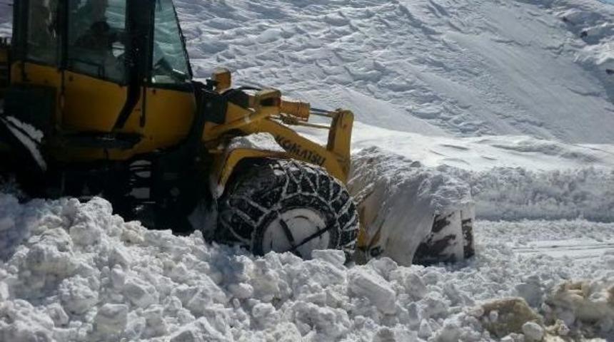 Hakkari- Van Karayoluna D&uuml;şen &Ccedil;ığ Temizlendi