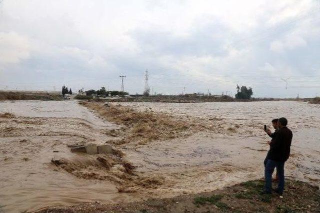 Mersin'de Şiddetli Yağış Nedeniyle Okullar Tatil Edildi (4)
