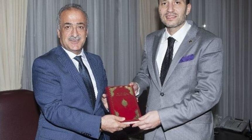 Dr. Fatih Erbakan, Rektör Çomaklı’yı Ziyaret Etti