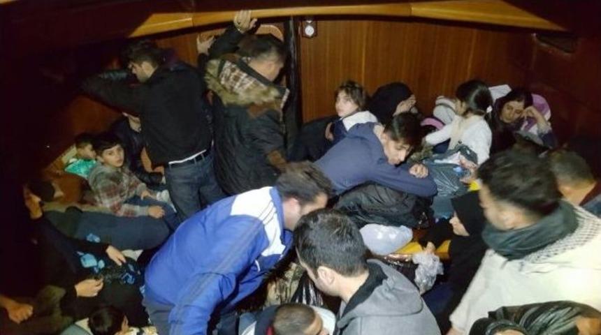 Sahil G&uuml;venlik Komutanlığı, 1 Haftada 452 G&ouml;&ccedil;men Yakaladı