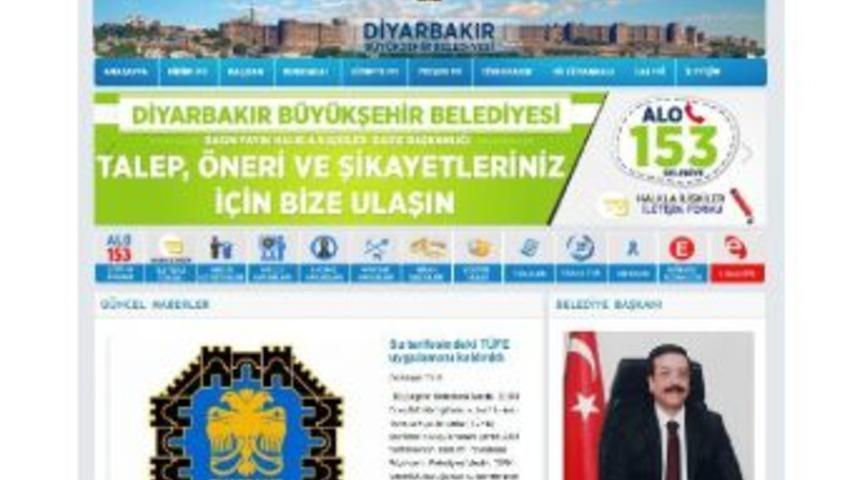 Diyarbakır B&uuml;y&uuml;kşehir Belediyesi'nin Internet Sayfası Yeniden Hizmette
