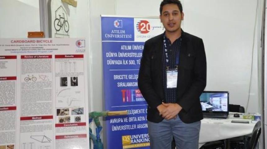 250 Liraya Karton Bisiklet Yaptılar