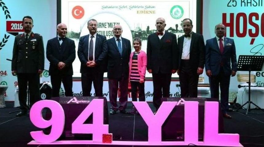 Edirne&rsquo;de Kurtuluş Resepsiyonu