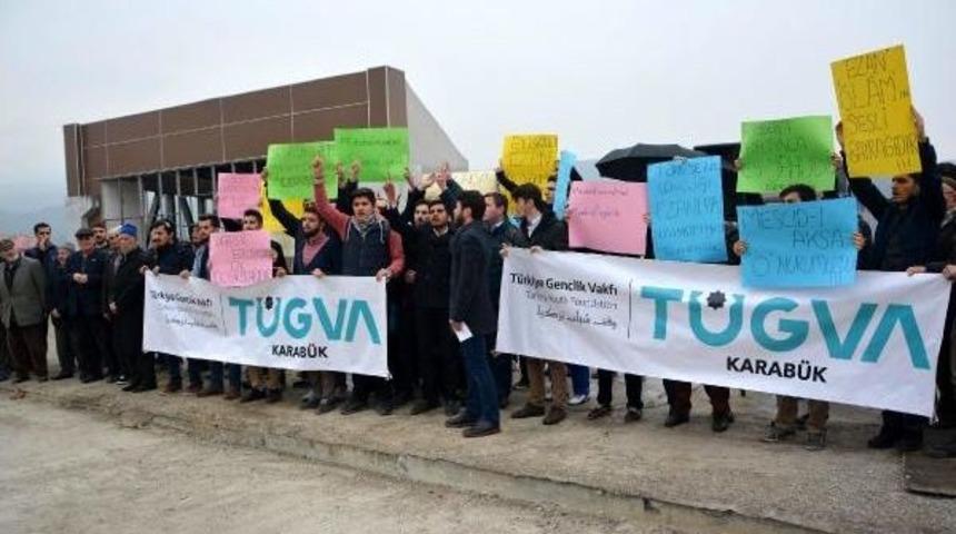 Karab&uuml;k'te İsrail Protestosu