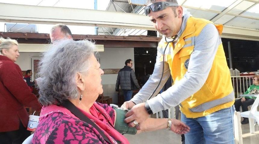 Bodrum&rsquo;da Vatandaşların Şeker Ve Tansiyonu &Ouml;l&ccedil;&uuml;ld&uuml;