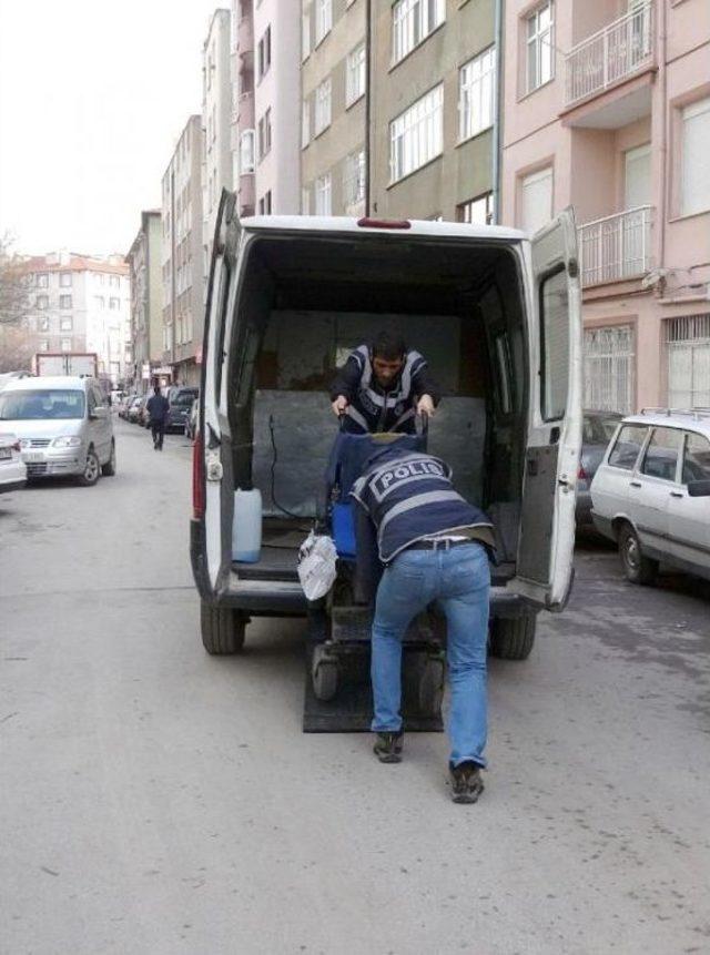 Engellinin Çalınan Akülü Aracı Polis Tarafından Bulundu