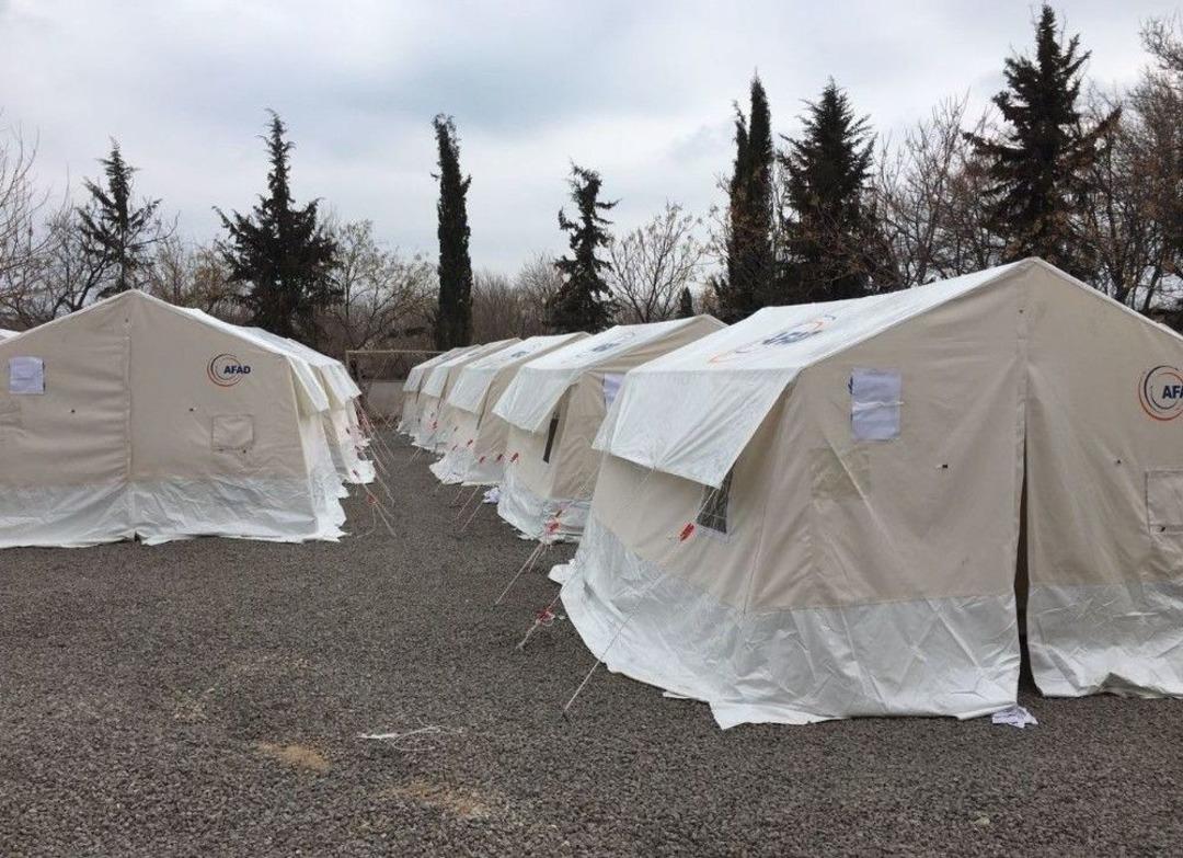 Deprem Sonrası Barınma Merkezi Kuruldu