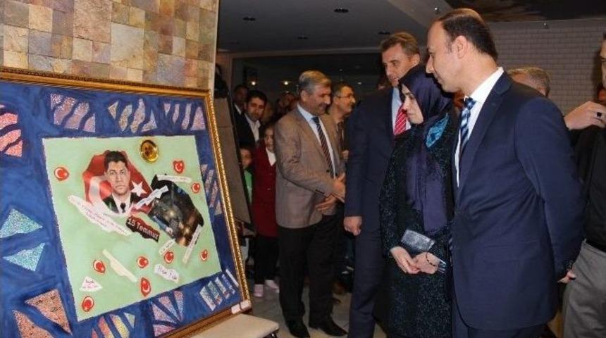 Milli Eğitime Devredilen Fet&ouml; Okulunda &ldquo;benim Adım 15 Temmuz&rdquo; Resim Sergisi