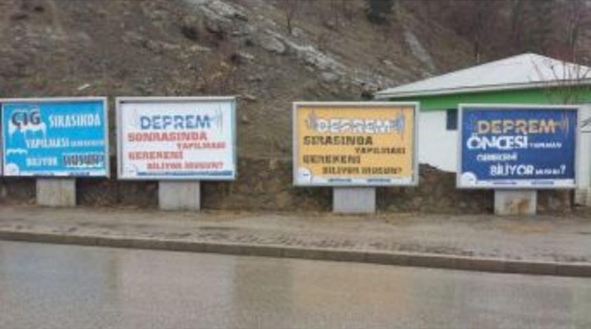Tunceli&rsquo;de Afet Bilinci &Ccedil;alışmaları