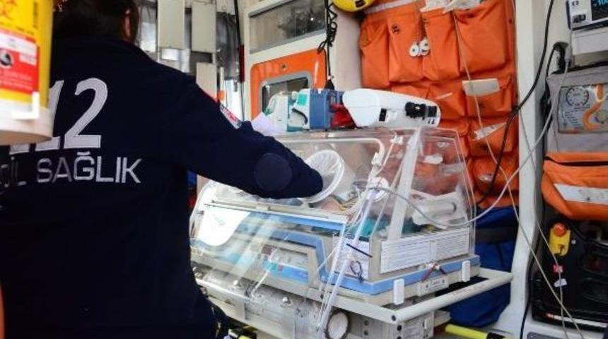 U&ccedil;ak Ambulans Minik Burak I&ccedil;in Havalandı