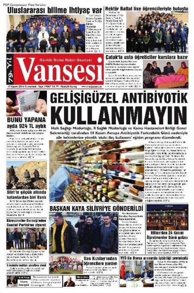 Van’ın 79 Yıllık Gazetesinden Bulmaca