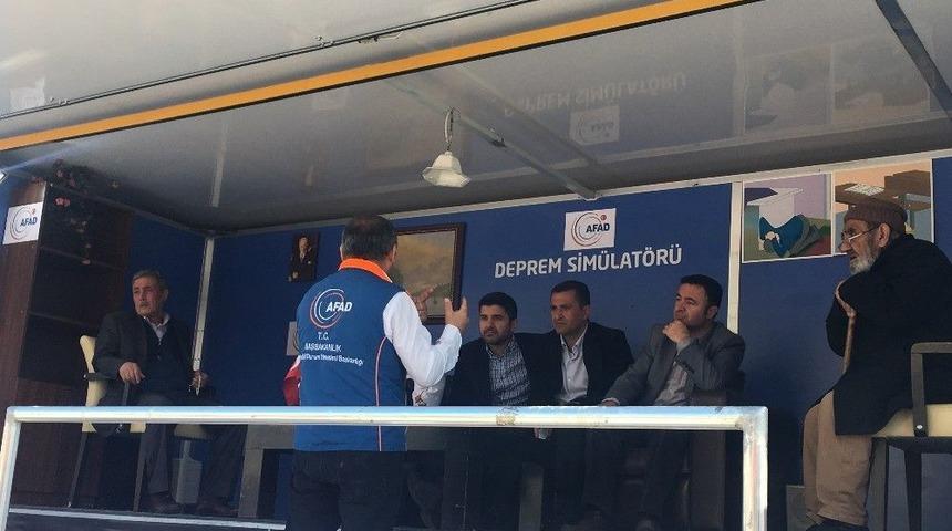 Deprem Sim&uuml;lasyon Tırında Depremi Yaşadılar