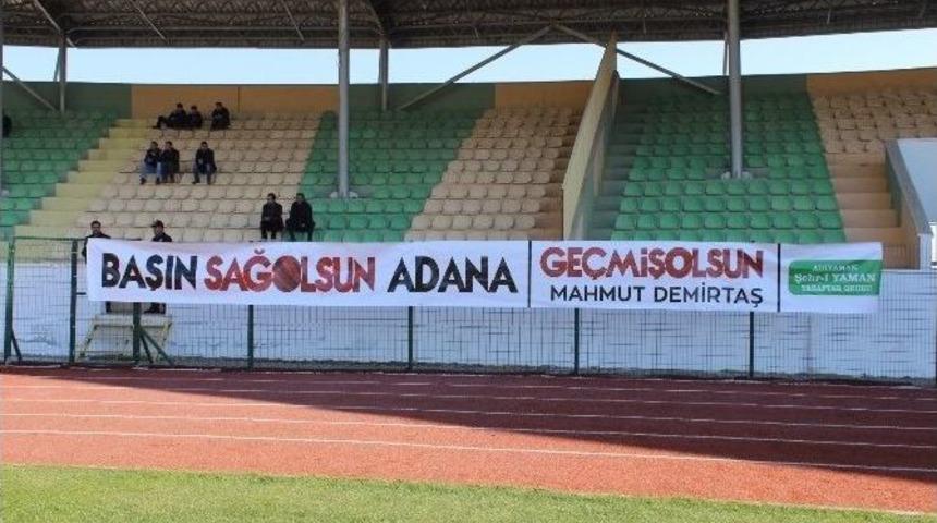 Amat&ouml;r Ma&ccedil;ta Adana&rsquo;ya Ge&ccedil;miş Olsun Pankartı