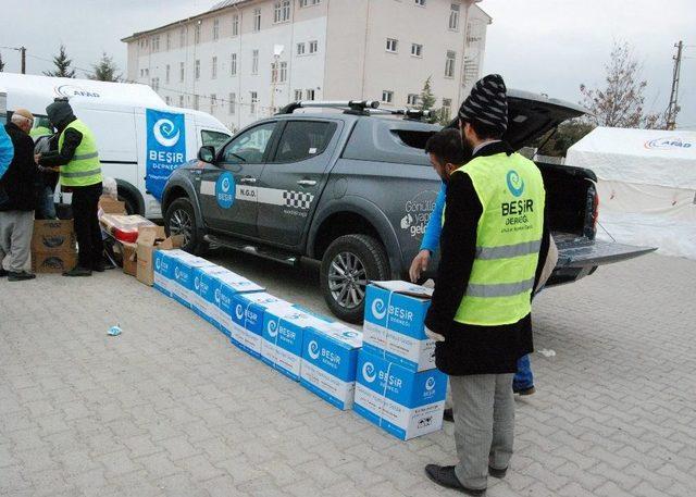 Beşir Derneği Depremzedelerin Yardımına Koştu