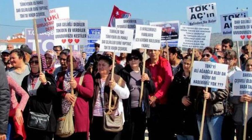 &Ccedil;eşme'deki Toki Hak Sahiplerinden Fiyat Tepkisi