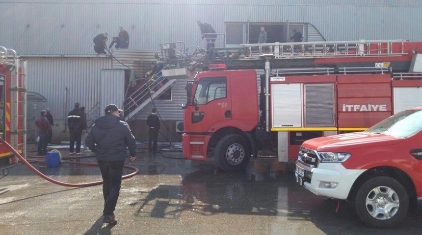 Beyaz Et Fabrikasının Kesimhanesinde Yangın