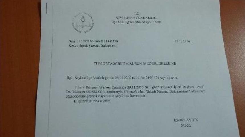 &Ouml;ğrencilere Sabah Namazı &Ccedil;ağrısı