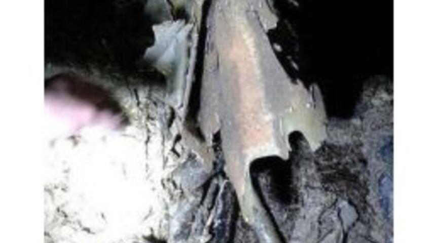 D&uuml;şen U&ccedil;ağın Enkazı Amanos Dağı Eteklerinde Bulundu