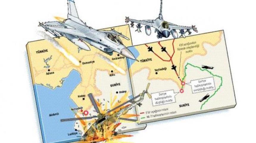 Suriye helikopterini b&ouml;yle vurduk