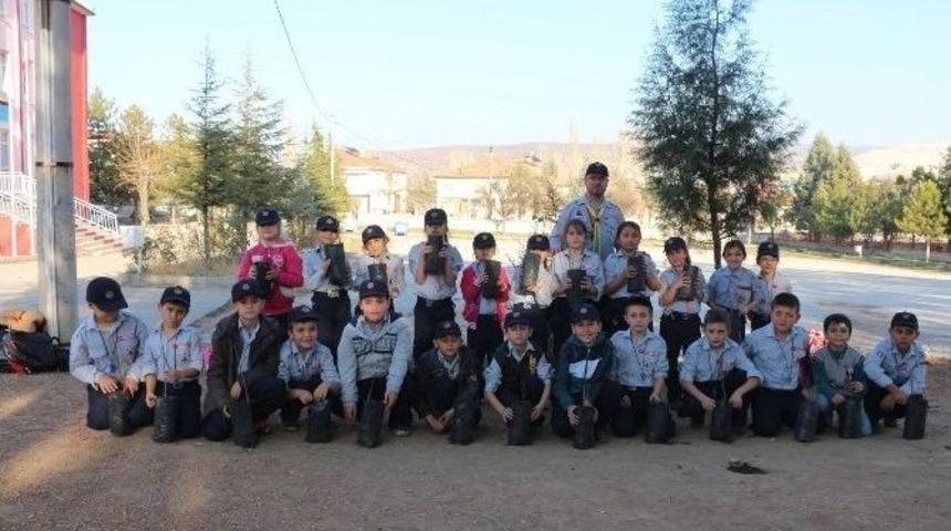 Minik İzciler Fidan Dikti