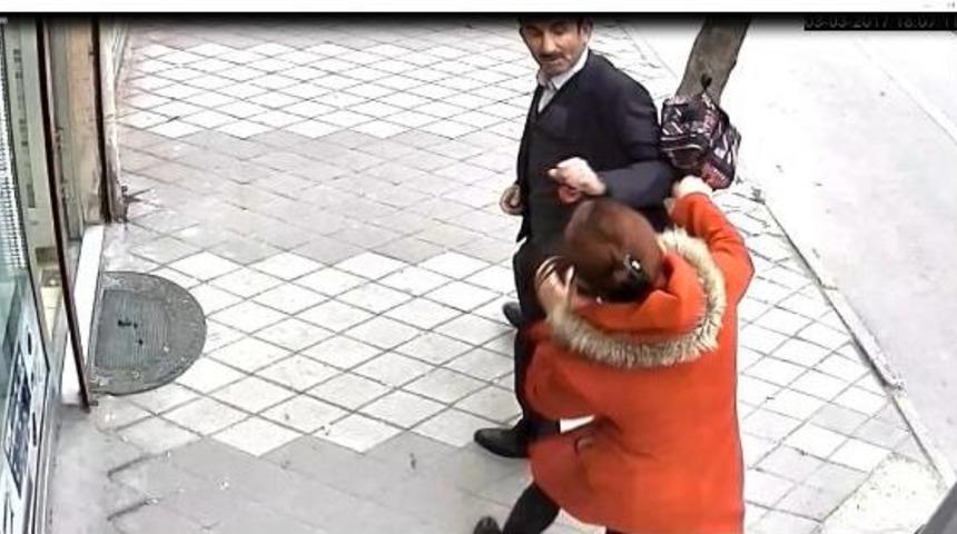 Tacizciye Dayak Kamera Kaydında