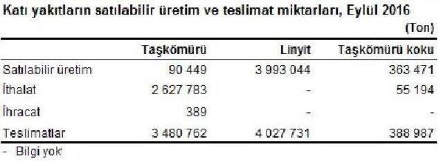 Termik Santrallar Eylül'de 5 Milyon Ton Kömür Yaktı