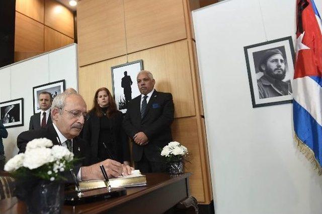 Kılıçdaroğlu’dan, Küba Ankara Büyülelçiliğine Taziye Ziyareti