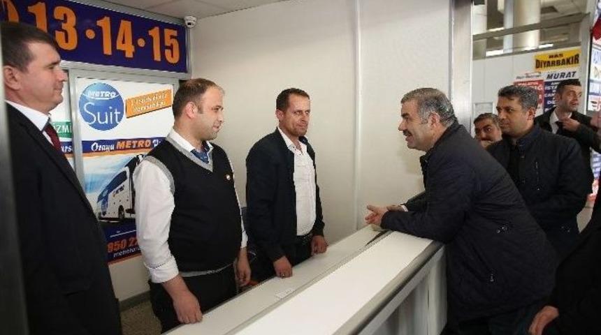 Başkan &Ccedil;elik Terminalleri Ziyaret Etti