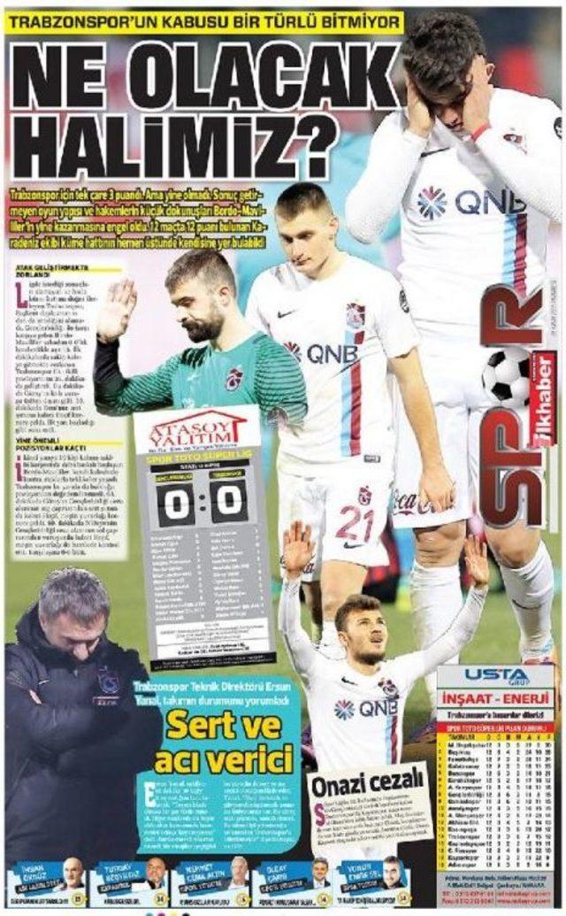 Trabzonspor Tarihinin En Kötü Haftası