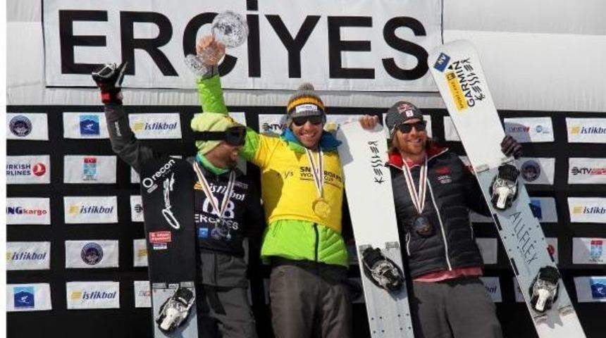 Snowboard D&uuml;nya Kupası Final Yarışları Erciyes&rsquo;Te Yapıldı